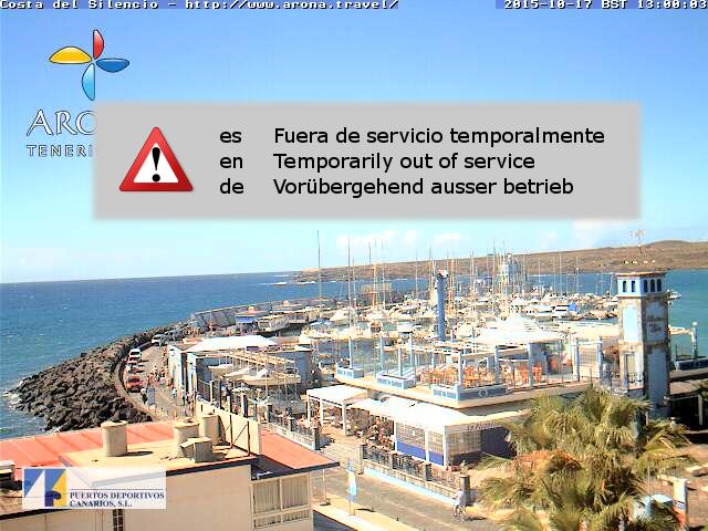 Pech voorbeeld omvatten Las Galletas (Tenerife) - Webcam Galore