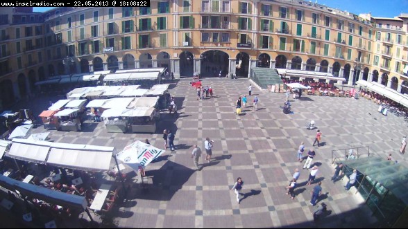 Pato plátano Peaje Webcam Palma de Mallorca: Plaza Mayor