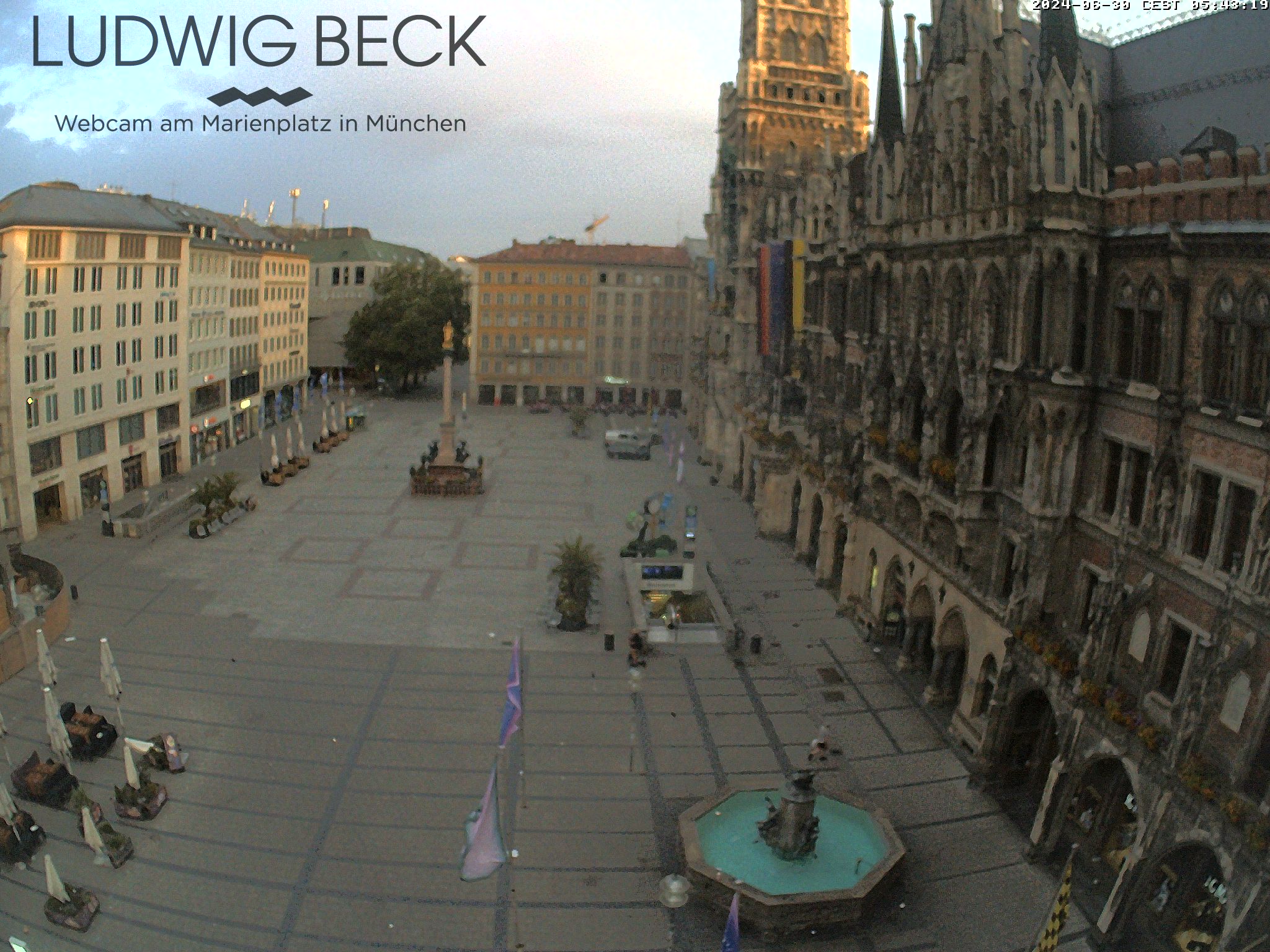 Fysik rygrad Plakater Webcam Munich: Marienplatz-Panorama
