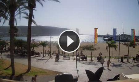 Webcam Los Christianos (Tenerife): Livestream Playa de Los Cristianos