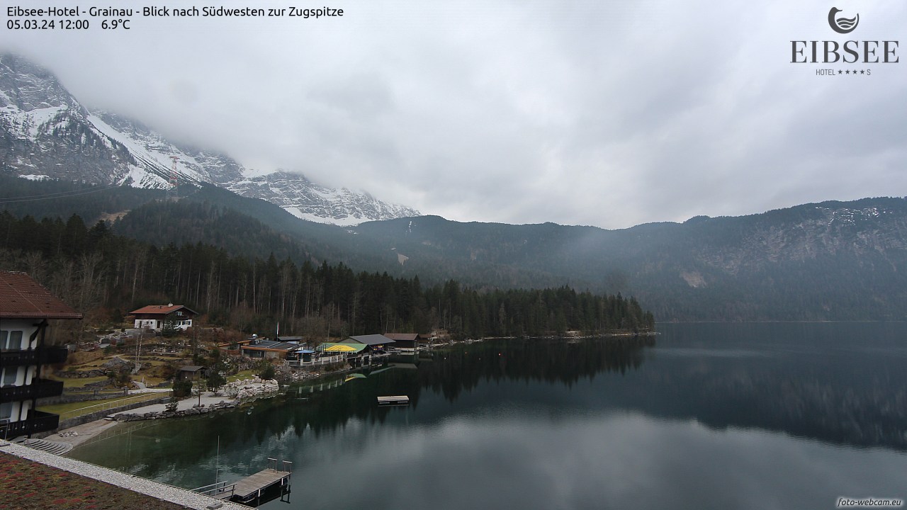 Webcam Eibsee: View over the Eibsee