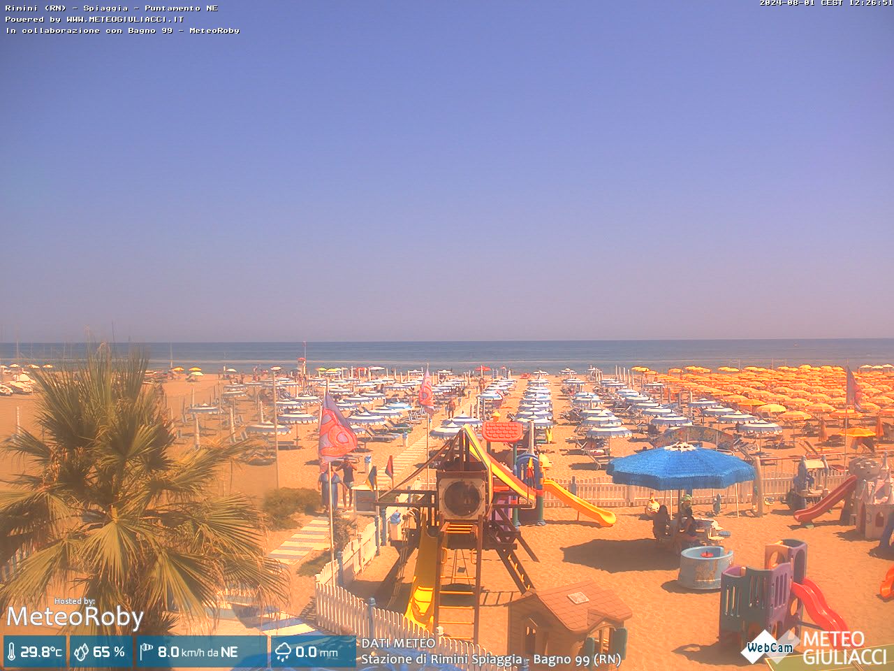 Webcam Rimini: Beach of Rimini