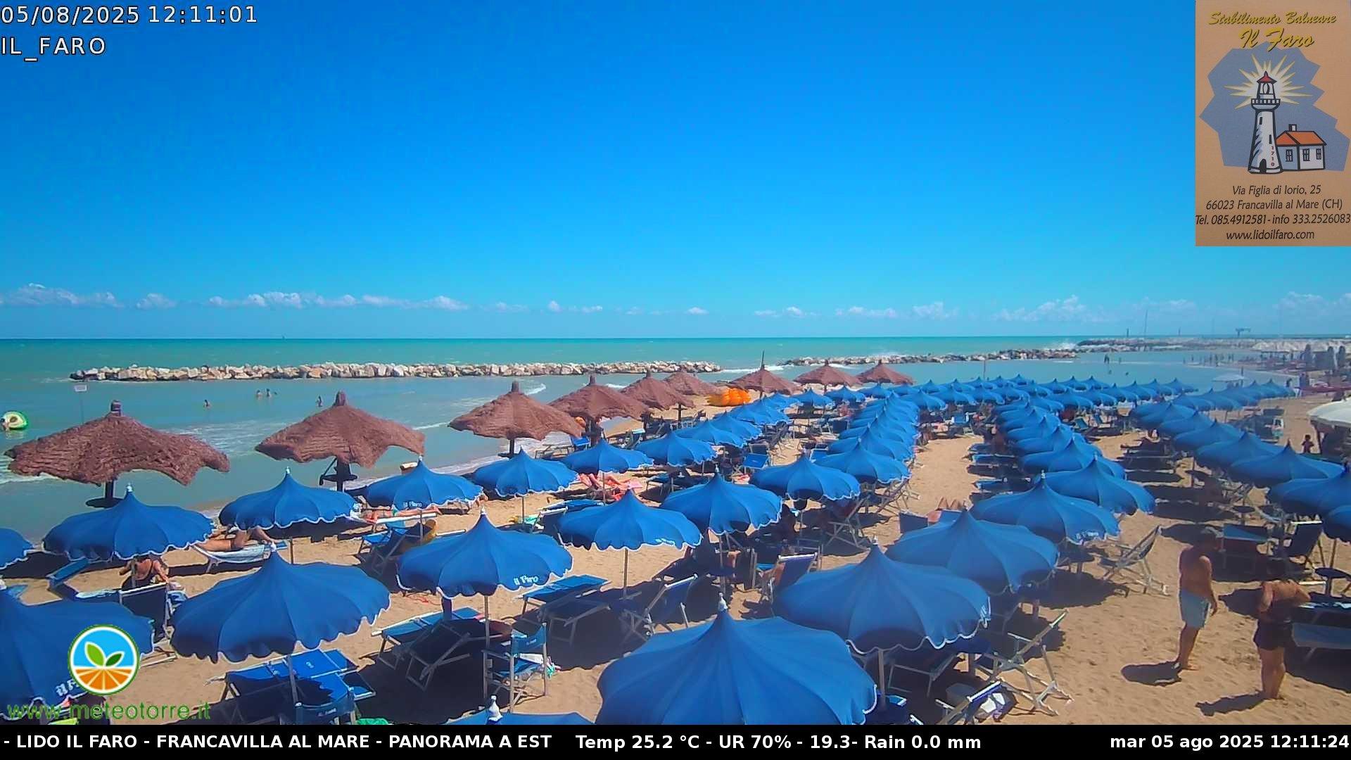 Webcam Francavilla al Mare Vista della Spiaggia
