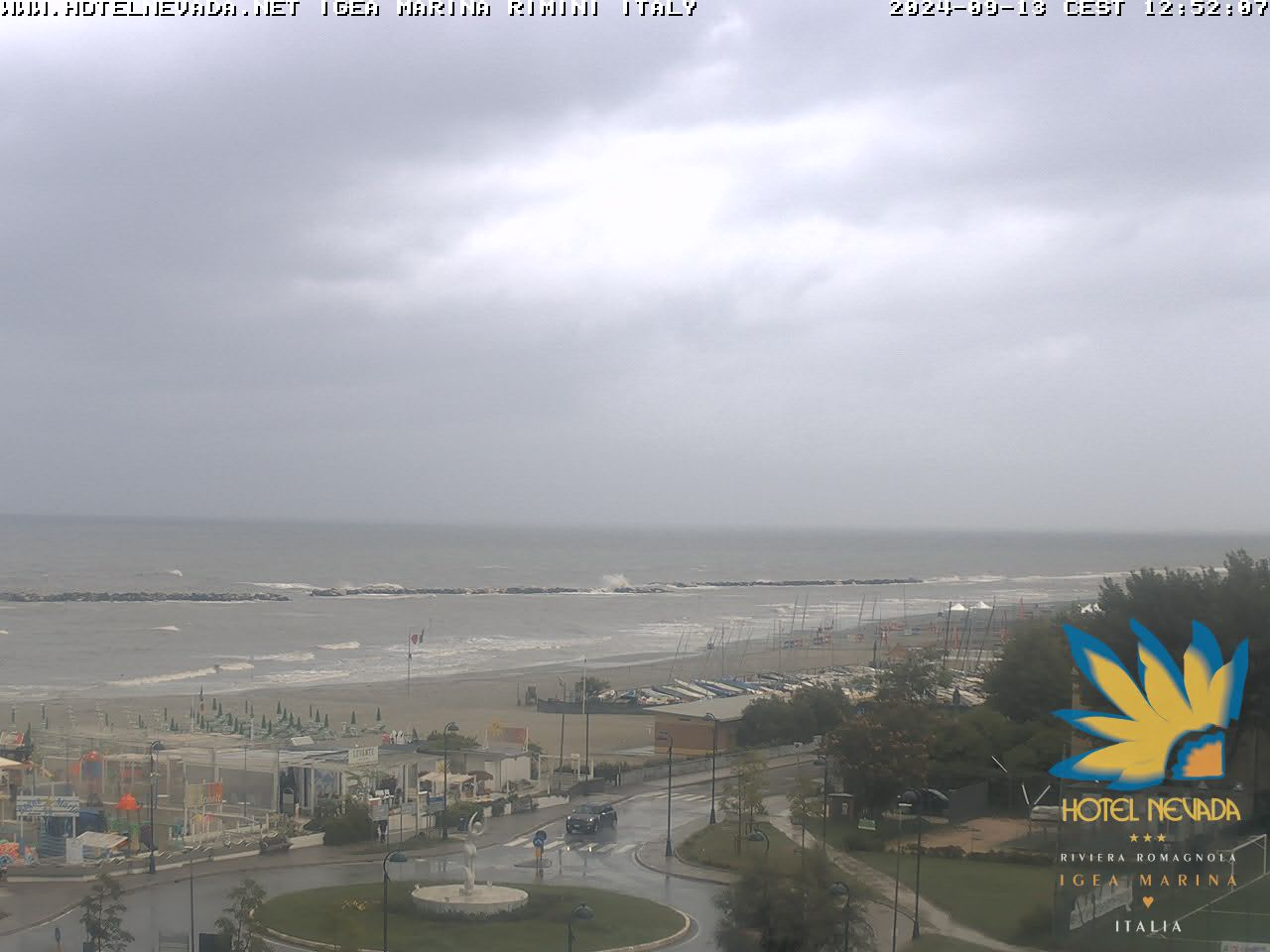Bellaria-Igea Marina: Strand von Igea Marina - Webcam Galore