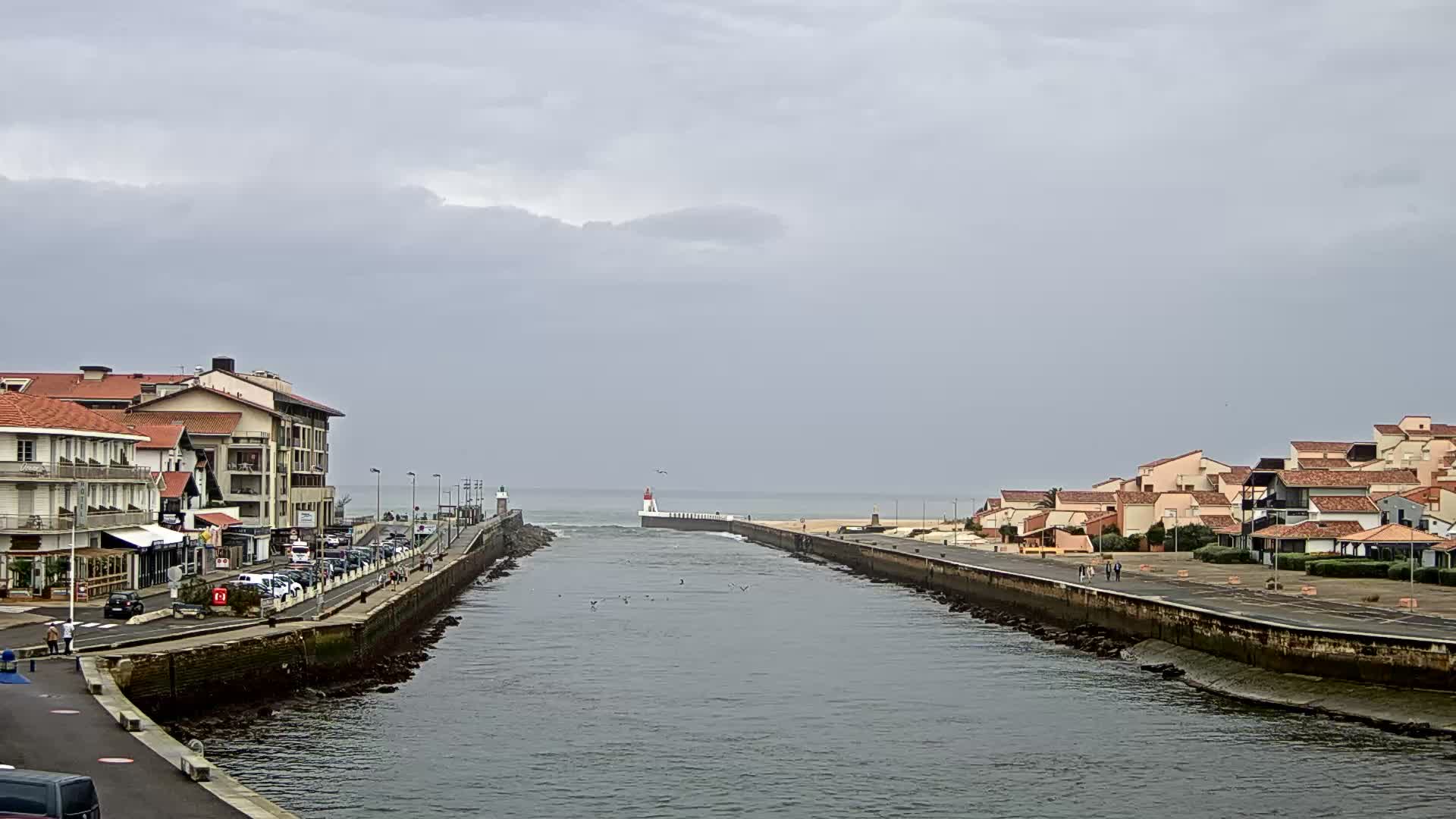 Capbreton: Entrée du port - Webcam Galore