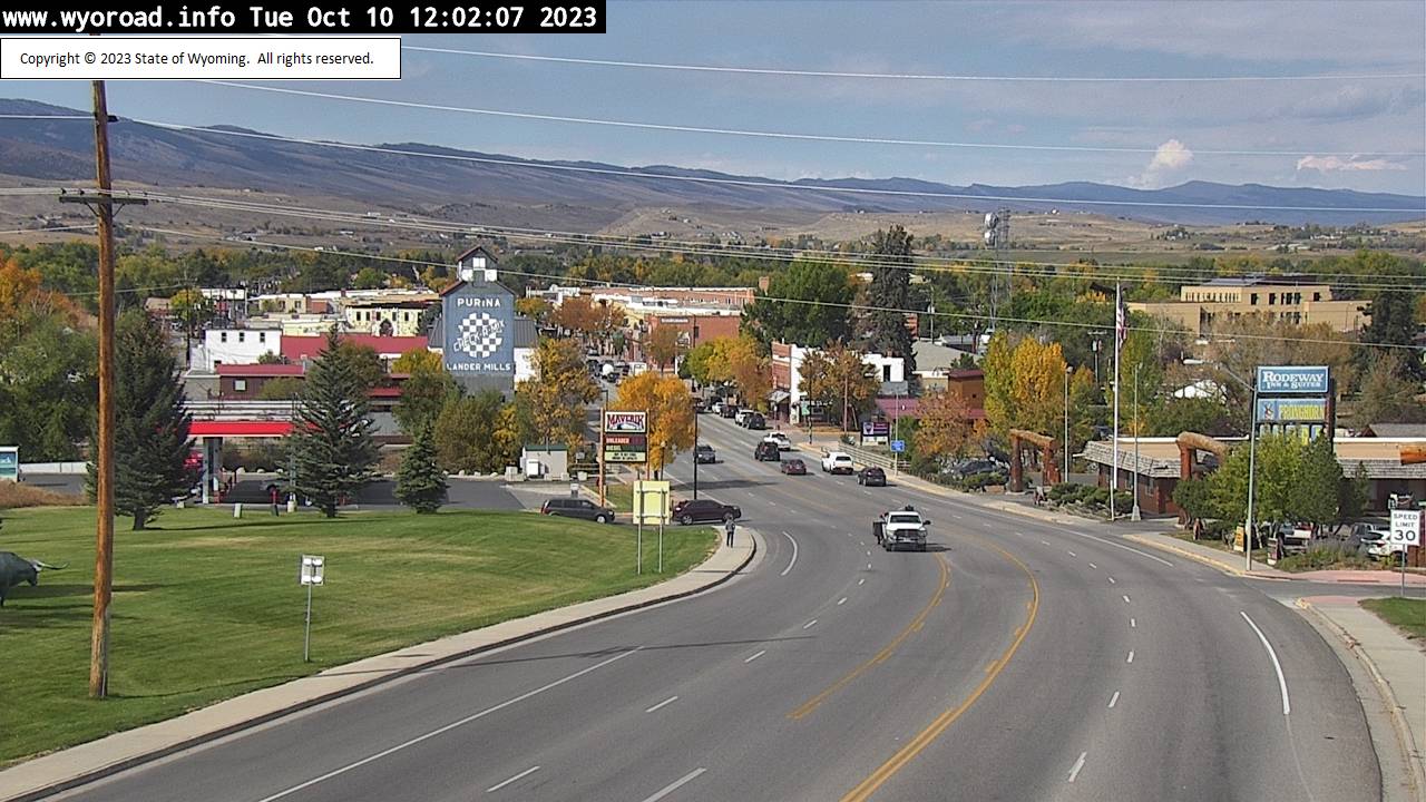 Webcam Lander, Wyoming: Lander - Traffic and Weather