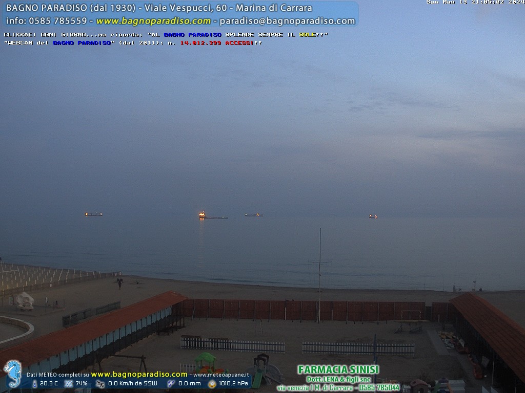 Marina di Carrara Sun. 21:05
