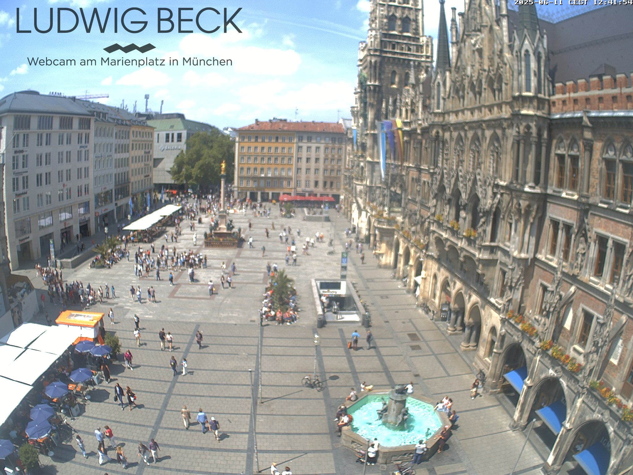 München Marienplatz Panorama Webcam Galore 