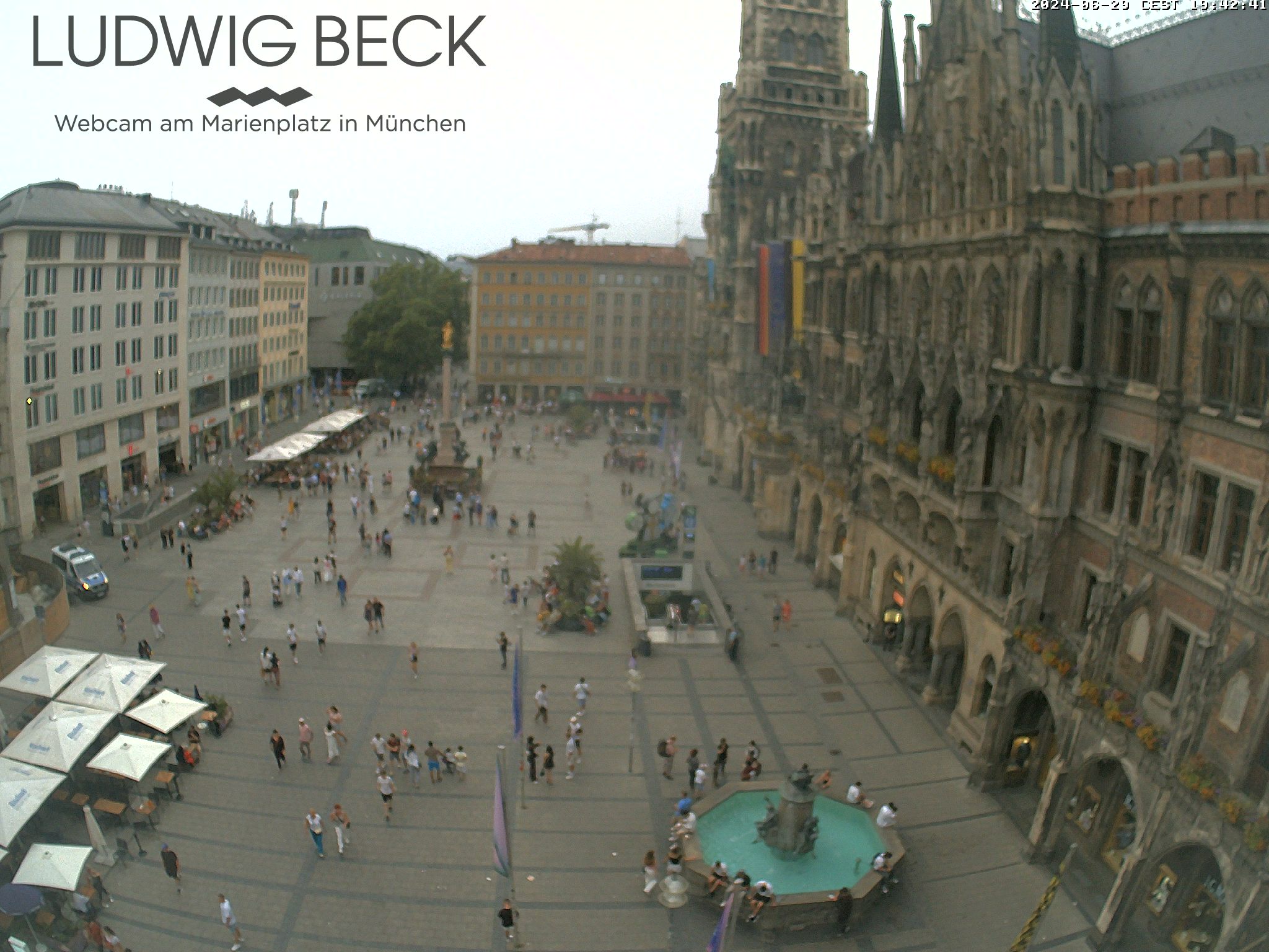 Fysik rygrad Plakater Webcam Munich: Marienplatz-Panorama