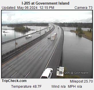 Nueva llegada manejo fluido Webcam Portland, Oregon: I-205 at Government Island