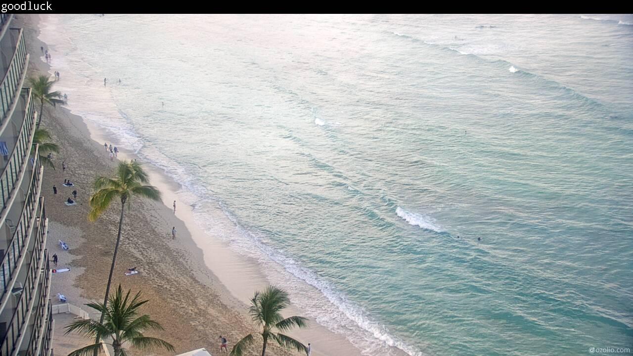 Waikiki Beach, Hawaï Je. 07:17