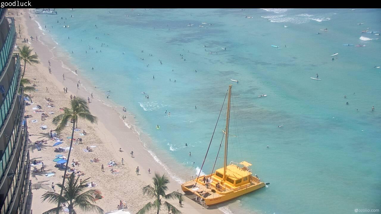 Waikiki Beach, Hawaï Je. 11:17