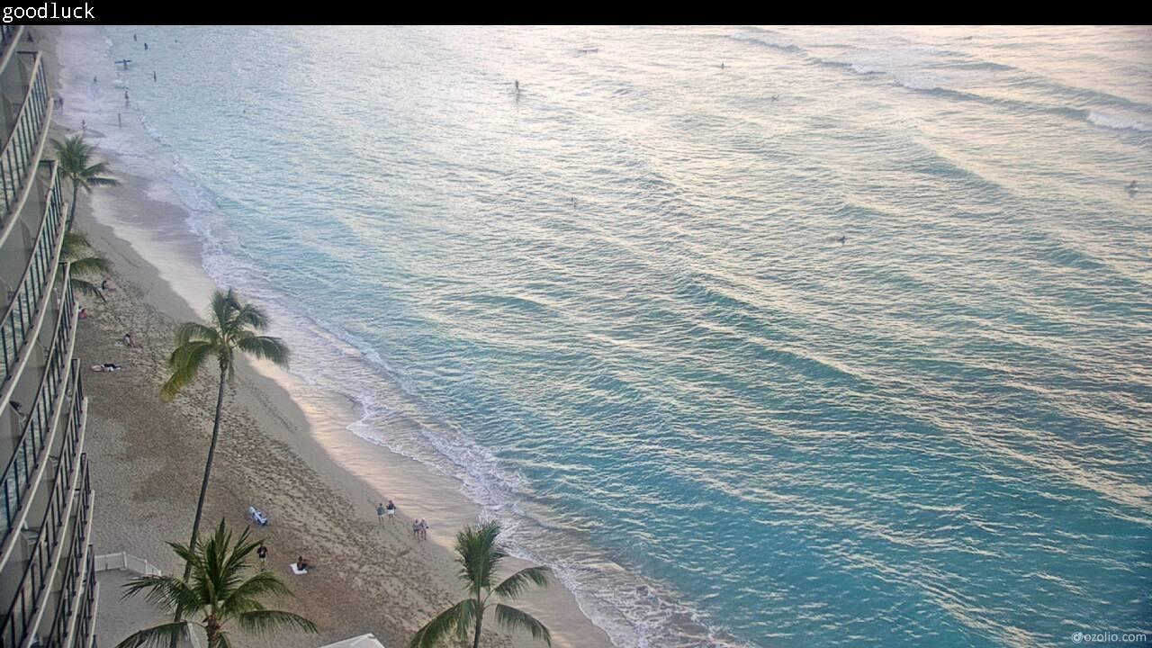Waikiki Beach, Hawaii Tor. 07:17