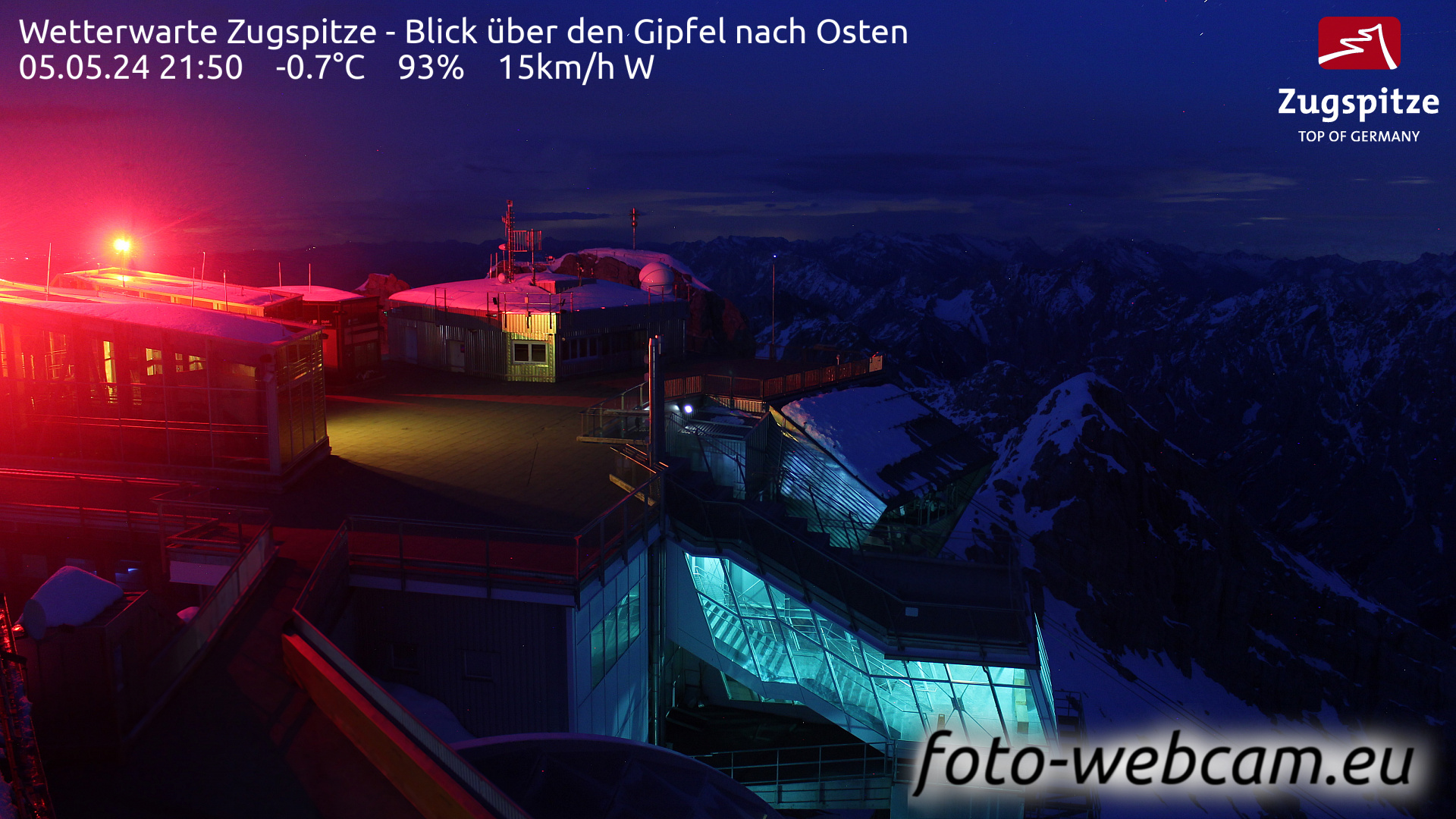 Zugspitze Sun. 21:55