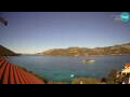 Webcam Korčula: Tri Žala view towards Pelješac