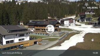 Webcam Oberlech: Udsigt over Oberlech