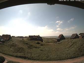 Webcam Baltrum: Blick Richtung Hafen und Festland
