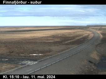 Webcam Finnafjörður: Route 85 Richtung Süden