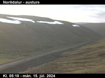 Webcam Norðdalur: Route 61 Richtung Osten