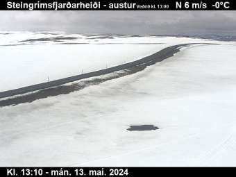 Webcam Steingrímsfjarðarheiði: Route 61 Richtung Osten
