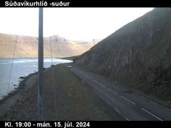 Webcam Súðavíkurhlíð: Route 61 Verso il Sud