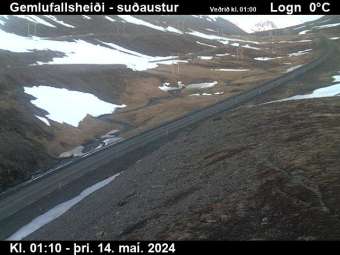 Webcam Gemlufallsheiði: Route 60 Richtung Südosten