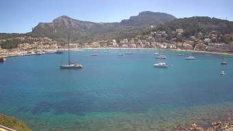 Webcam Puerto de Soller (Mallorca): Hafenpanorama