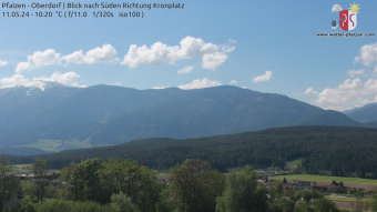 Webcam Pfalzen: View towards Mount Kronplatz