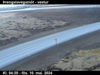 Webcam Hveragerði: Þrengslavegamót verso Reykjavík