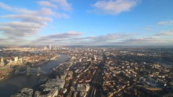 Panorama from The Shard - East View