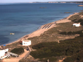 Webcam Son Bou (Menorca): Beach View West