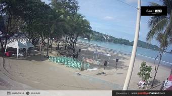 Pacifische eilanden Snikken Kerel Webcam Patong Beach (Phuket): Vista sopra la Spiaggia