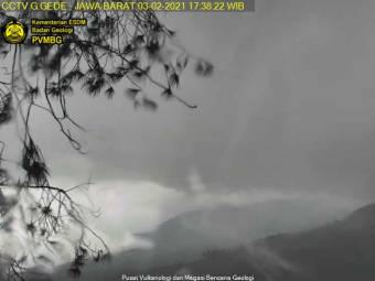 Webcam Vulkan Gede: Blick auf den Gede