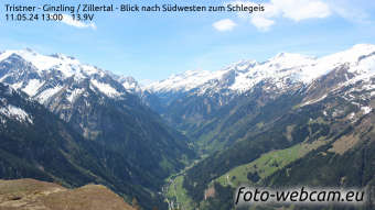 Webcam Mayrhofen: HD Panorama Grinberg