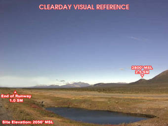 Webcam Arctic Village, Alaska: Arctic Village Airfield (PARC), View in Western Direction
