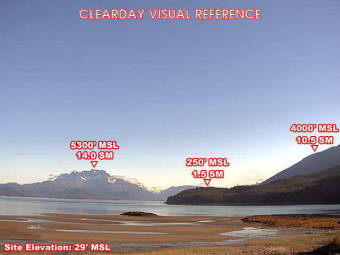 Webcam Berners Bay, Alaska: Flugplatz Berners Bay, Blick nach Norden