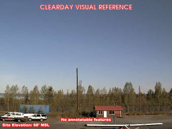 Webcam Birchwood, Alaska: Campo d'Aviazione Birchwood (PABV), Veduta verso il Nordovest