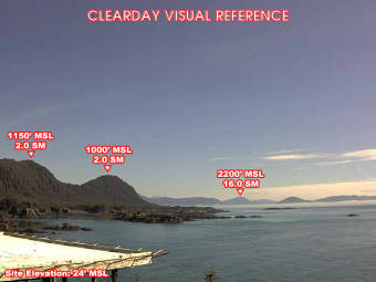 Webcam Cape Spencer, Alaska: Cape Spencer Airfield, View in NorthEastern Direction