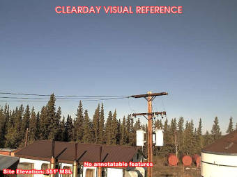 Webcam Chalkyitsik, Alaska: Flugplatz Chalkyitsik, Blick nach Westen