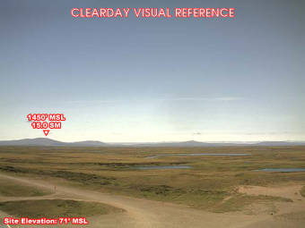 Webcam Chevak, Alaska: Campo d'Aviazione Chevak (PAVA), Veduta verso il Nord