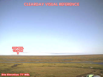 Webcam Chevak, Alaska: Campo d'Aviazione Chevak (PAVA), Veduta verso il Sudest