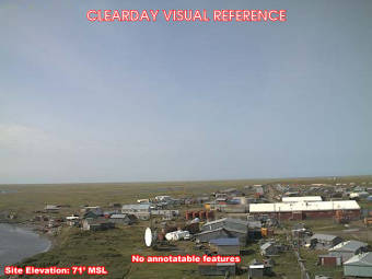 Webcam Chevak, Alaska: Flugplatz Chevak (PAVA), Blick nach Südwesten