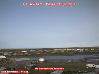 Webcam Chevak, Alaska: Campo d'Aviazione Chevak (PAVA), Veduta verso l'Ovest
