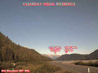 Webcam Chilkat, Alaska: Campo d'Aviazione Chilkat, Veduta verso l'Est