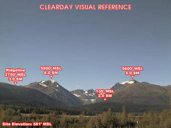 Webcam Chilkat, Alaska: Campo d'Aviazione Chilkat, Veduta verso il Sudovest