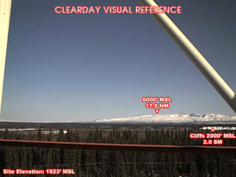 Webcam Chistochina, Alaska: Campo d'Aviazione Chistochina, Veduta verso l'Est