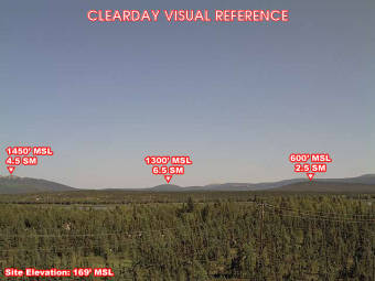Webcam Crooked Creek, Alaska: Crooked Creek Airfield, View in SouthEastern Direction