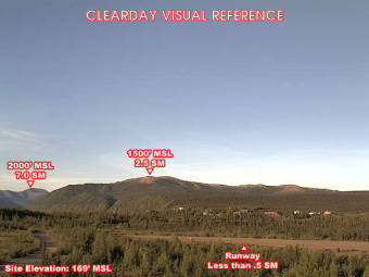 Webcam Crooked Creek, Alaska: Crooked Creek Airfield, View in Southern Direction