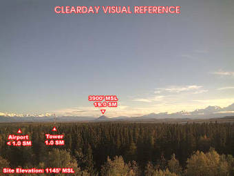 Webcam Delta Junction, Alaska: Delta Junction Airfield (PABI), View in Southern Direction