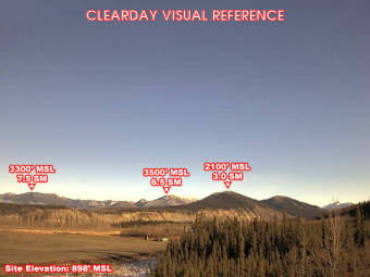 Webcam Eagle, Alaska: Campo d'Aviazione Eagle (PAEG), Veduta verso il Nordest